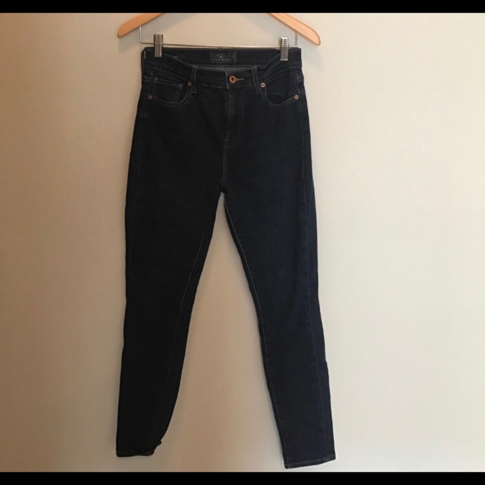 High rise lucky brand dark wash jeans
